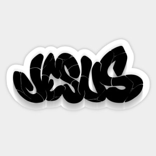 Jesus graffiti piece Sticker